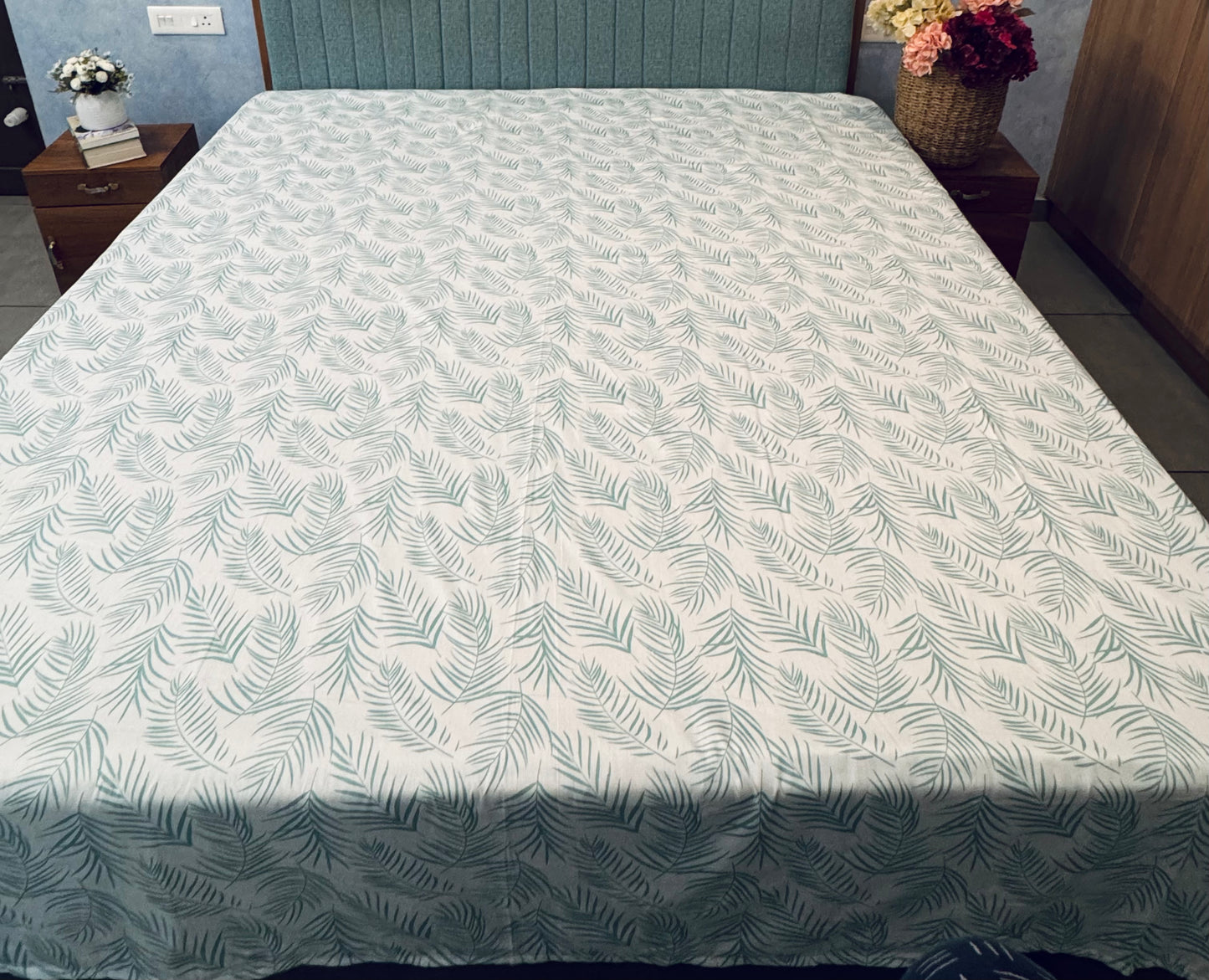 King Size Premium Satin Cotton Bed Sheet