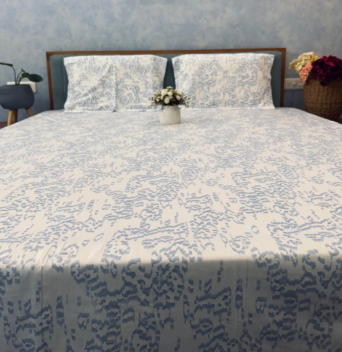 King Size Premium Satin Cotton Bed Sheet