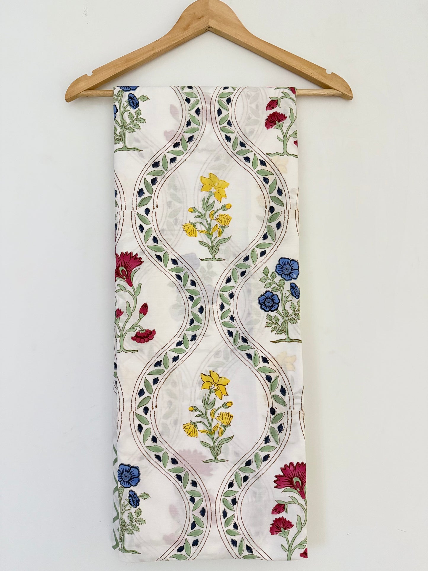 King Size Soft Cotton - Hand Block Bed Sheet