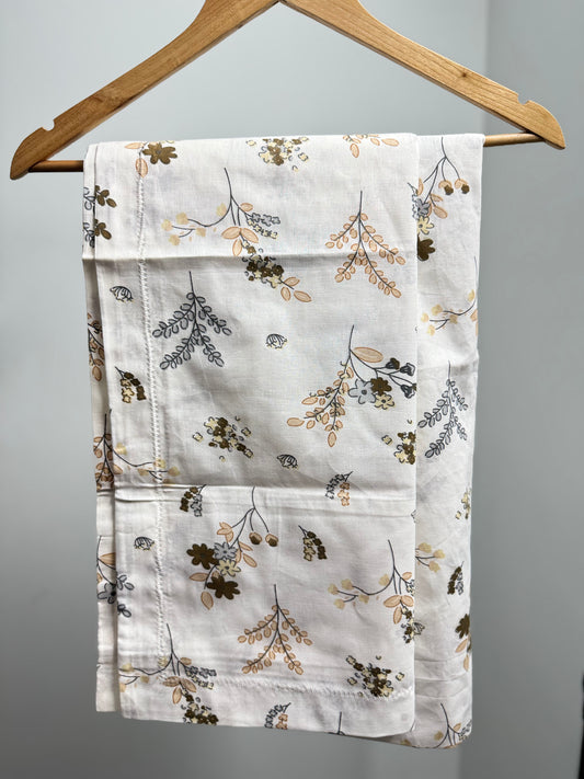 Queen Size Soft Cotton - Fitted Bed Sheet